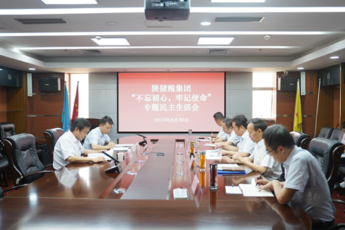 陜儲(chǔ)糧集團(tuán)黨委召開 “不忘初心、牢記使命”專題民主生活會(huì)